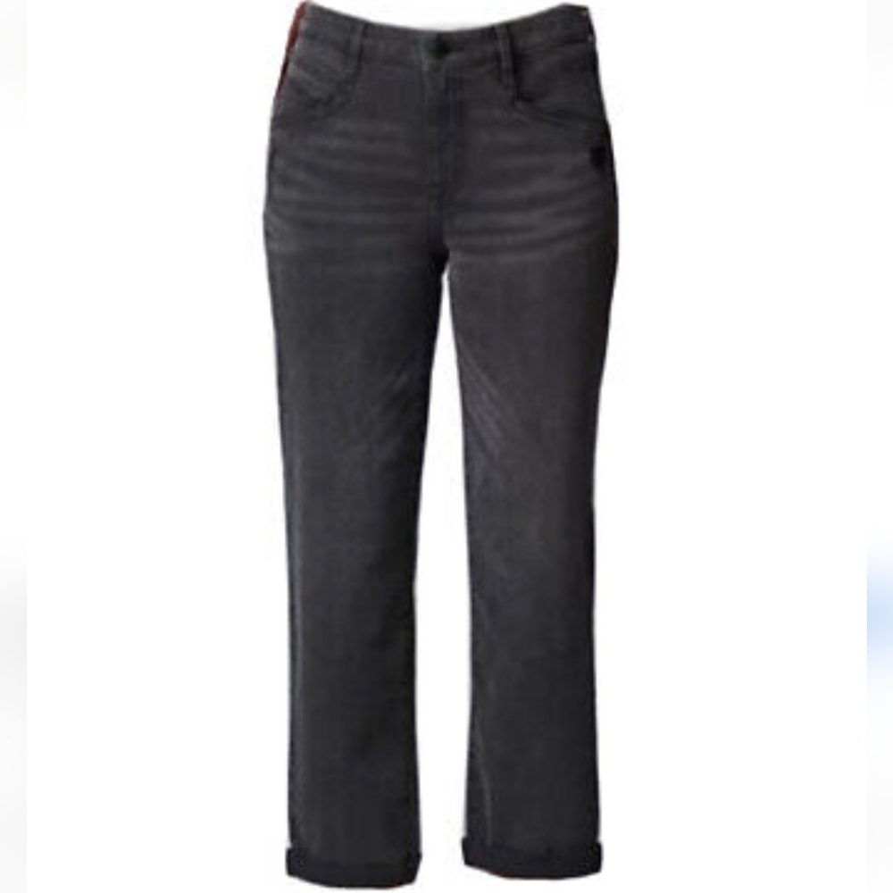 New Simply Vera Vera Wang Boyfriend Crop Mid Rise Jean With Stretch
